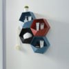 Contracted Design Geometry Wall Mounted Abs Plastic Storage Box Organizer Rack 3