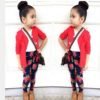 2019 kids clothing 3pcs set flower pants autumn 1 to 6 years baby girls casual clothes 3