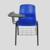 metal stackable modern plastic desk chairs training room children student office school chairs with writing pad tablet 3