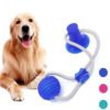 Amazon Hot Sale Multifunction Molar Bite Dog Toys Rubber Chew Ball Cleaning Teeth Safe Elasticity Suction Cup Dog Chew Toy 3
