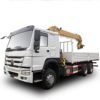 2017 hot sale 371hp SINOTRUK HOWO cargo 6 ton used crane truck crane price list 3