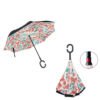 Custom Print Inverted Umbrella Windproof Rain Double Layer Umbrella Outdoor Sun Reverse Car Umbrella 3