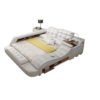 Hot sale modern bed with storage box and electric massage table work and recreation bed with safe multifunction bed 3