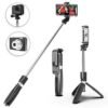 L02 Selfie Stick Tripod 3 in 1 with Wireless Bluetooth Remote Shutter Control for Smartphone Gopro Camera 3