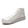 Mens Custom Canvas Shoes White Vulcanized Sneakers boots 3