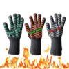 Deliwear Fire Protective 1000 Degree High Heat Resistant Kitchen Silicone BBQ Glove for Grilling 3