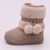 DOGEEK Winter Girls ChildrenNon-slip Kids Thicker Fur Shoes Hairball Baby Cotton Snow Boots 3