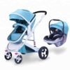 Fashionable shocking proof baby stroller 3 in 1 3