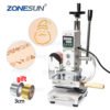 ZONESUN ZS110 Digital Hot Foil Stamping Machine Leather Embossing Heat Pressing Machine For Wood PVC Paper Custom Logo Stamp 3