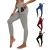 Womens Gym Sports Wear Fitness Yoga Wear With Pockets High Waisted Workout Clothing Seamless Leggings Custom Logo Yoga Pants 3