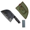 Full Tang Handmade Butcher Knife Chef Kitchen Knife High Carbon Clad Steel Cleaver Filleting Slicing Gift Knife Cover Sheath 3