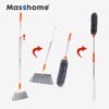 Masthome 2 in 1 cleaning long handle soft plastic broom and duster Plastic Indoor & Outdoor sweep Angle Broom Cleaning 3