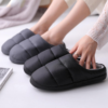 Soft Warm Quilted Down Slippers Antiskid Slip-On Winter Waterproof Indoor Memory Foam Slippers Women 3