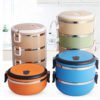 ECO friendly High Quality Multicolor Stackable Stainless Steel Vacuum Bento Lunch Box 3
