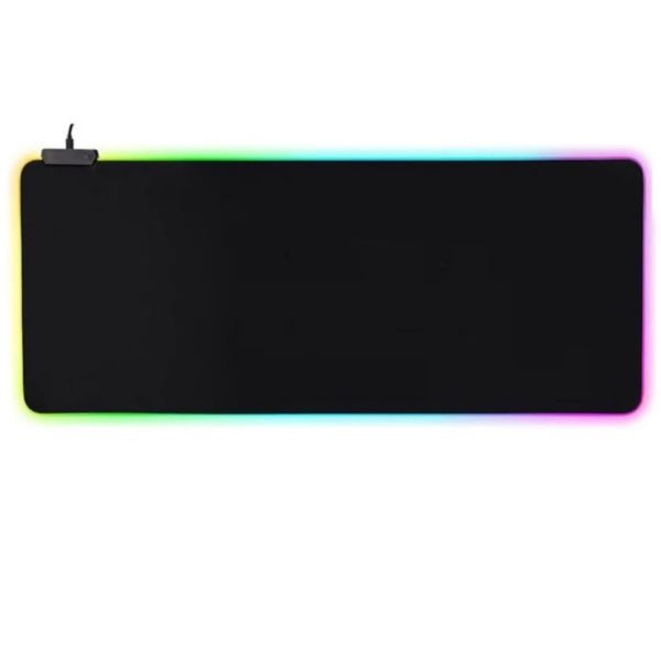 Super Large RGB LED Light USB Game Mouse Pad Natural Rubber Illuminated Non slip Table Pad 800mm*300mm*4 2