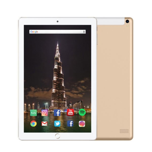 10.1" Tablet 10 Inch Screen Android 4.4.2 4GB + 64GB Octa Core Dual Camera Wifi Phablet WiFi Bluetooth Tablet PC Gold_4+64GB 2