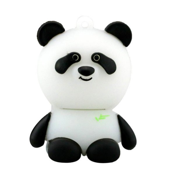 Silicone White Panda Design USB Flash Drive USB 2.0 8G 2