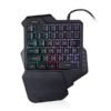 G30 Wired Gaming Keypad with LED Backlight 35 Keys One-handed Membrane Keyboard - Mixed color version 3