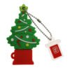 FoxSank Fashion Christmas Tree 4GB/8GB/16GB/32GB/64GB/128GB USB Flash Drive USB 2.0 Waterproof U DISK Green 32GB 3