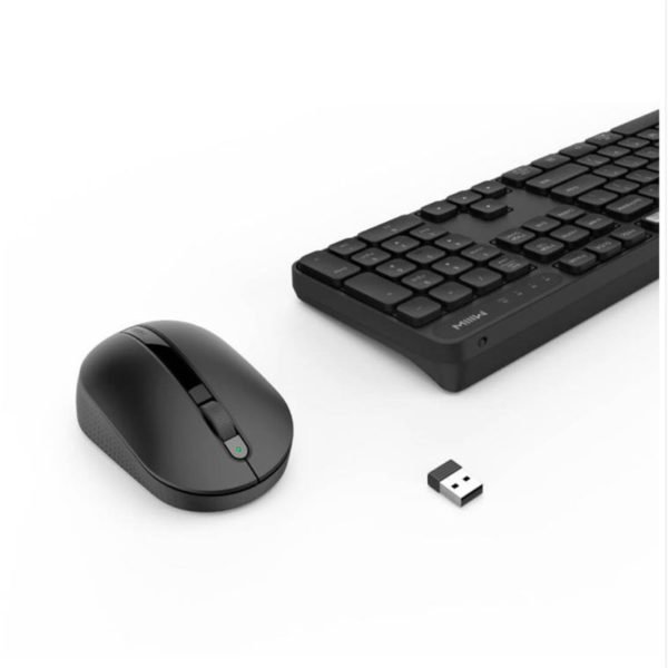 Original Xiaomi MIIIW RF 2.4GHz Wireless Office Keyboard Mouse Set 104 Keys Windows PC Mac Portable USB Keyboard Black 2