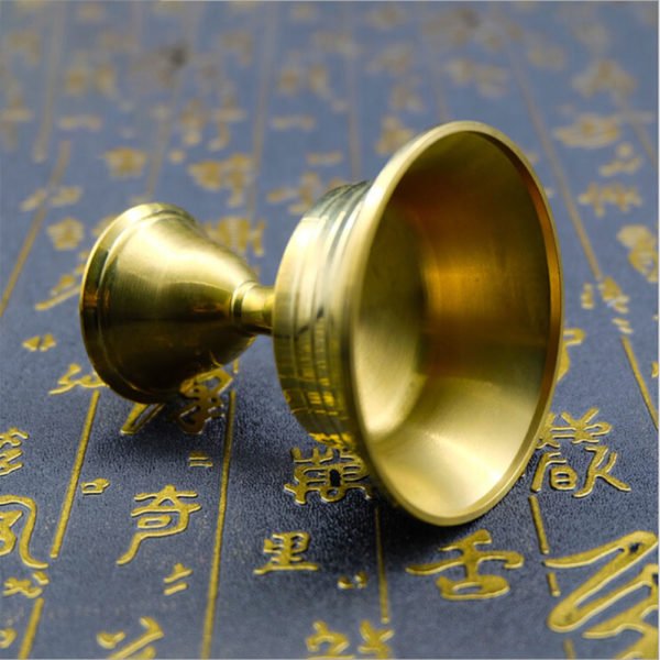 Ghee Lamp Holder Multi Size Candle Holder Tibetan Brass Butter Copper Oil Lamp Holder -No. 9 diameter 8.6cm high 9.5cm 2