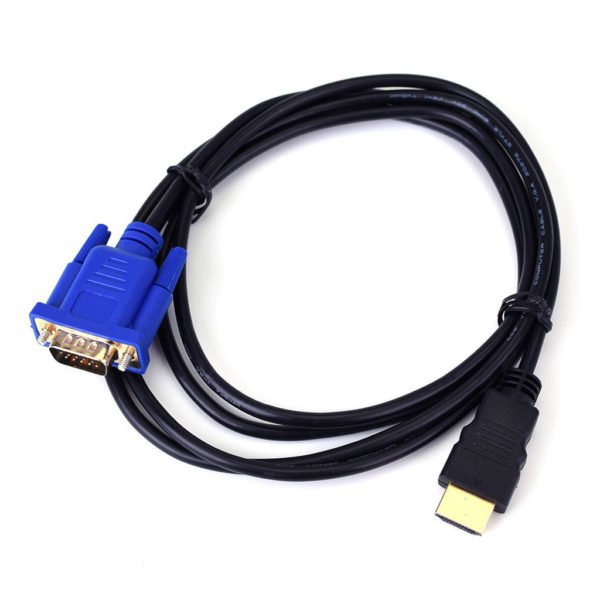 1.8M HDMI to VGA Cable HD 1080P HDMI Male to VGA Male Video Converter Adapter for PC Laptop 2