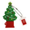 FoxSank Fashion Christmas Tree 4GB/8GB/16GB/32GB/64GB/128GB USB Flash Drive USB 2.0 Waterproof U DISK Green 64GB 3