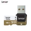 Lexar 1000x Micro SD SDXC tf Memory Card Reader for or Drone Sport Camcorder 150MB/s White brown_128G 3
