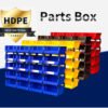 Hot selling stackable plastic box spare parts storage bin for warehouse parts bin 3