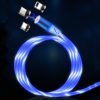 LED Charging Cable Visible Flowing Light UP USB Charger Cords Compatible for Phone X/8/8 3