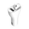 Free Ship Car charger BT wireless headset 2 in 1 usb car fast charge business universal headset for Apple for Huawei for xiaomi 3