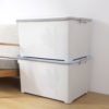 Factory Directly Stackable Large 100L Multipurpose Clothes Box Storage Plastic with Lid 3
