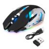 LED Wireless Optical Gaming Mouse Rechargeable X7 High Resolution Mouse 3