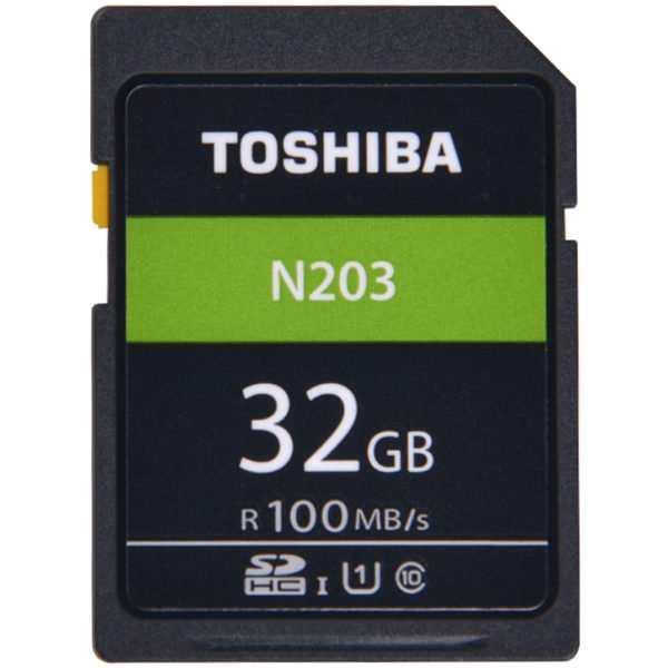 TOSHIBA N203 SD Card 32GB Memory Card U1 Class10 UHS-I SDHC SDXC Storage Card Full HD For Digital Camera/SLR 100MB/s 2