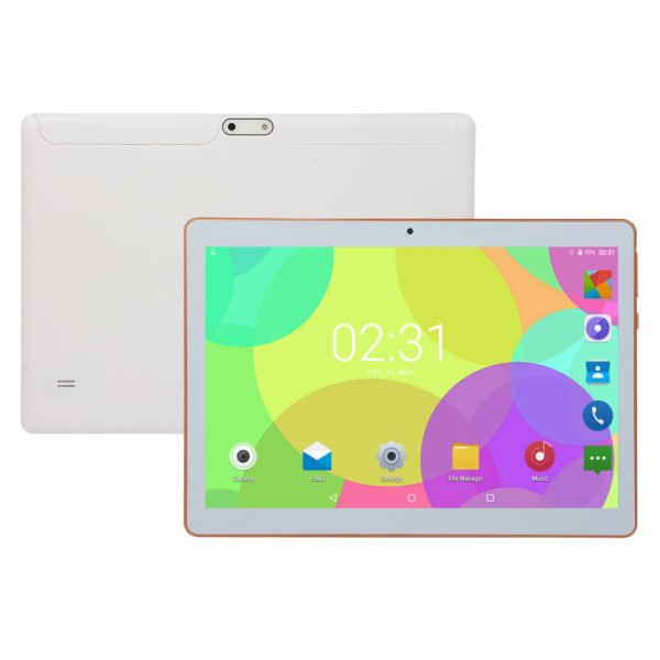 10.1 inch 4G-LTE Tablet Android 8.0 Bluetooth PC 6+64G 2 SIM with GPS Tablet White UK plug 2