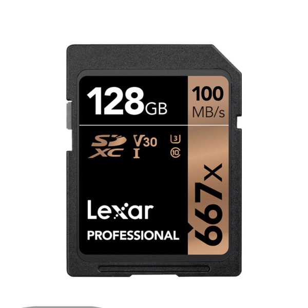 Lexar SD 667X Flash Card for Full HD Camera black gold_128G 2