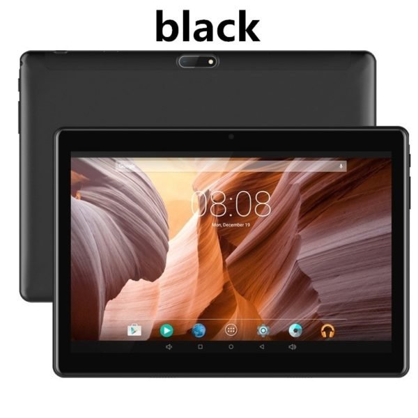 10.1 Inch Tablet 2.5D Screen Android 8.0 IPS Screen 6+64GB PC Black UK plug 2
