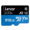 Lexar Micro SD Memory Card 512GB TF Card High Speed Up to Max 95M/s Class10 633x Micro SD TF Card Flash Card 3