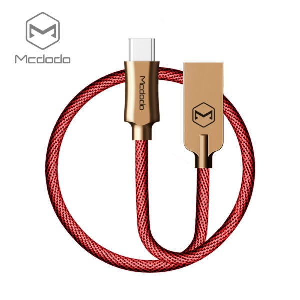 MCDODO Knight Series Auto Disconnect QC 3.0 Quick Charge 1.5M Type-C Cable Red 2