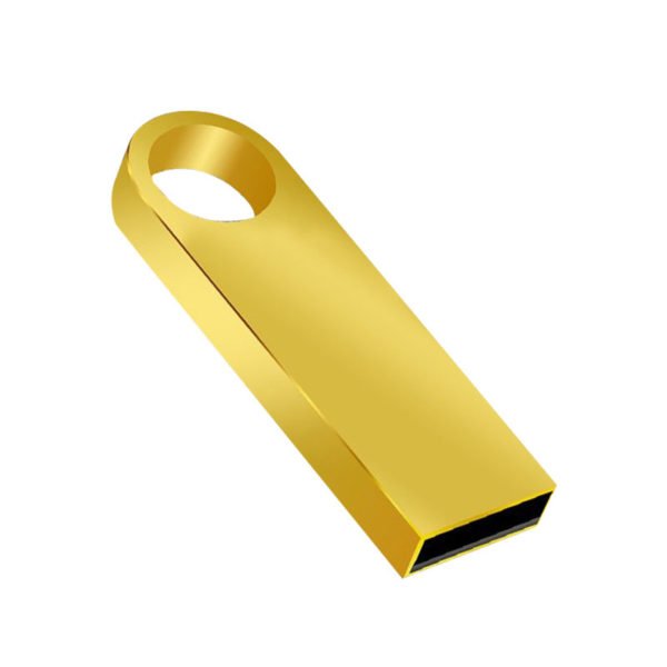 USB Flash Drive 8GB Pendrive Waterproof Metal U Disk USB Stick Memory Gold 2