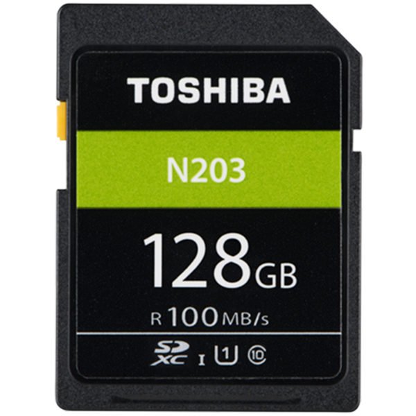 TOSHIBA N203 SD Card 128GB Memory Card U1 Class10 UHS-I SDHC SDXC Storage Card Full HD For Digital Camera/SLR 100MB/s 2