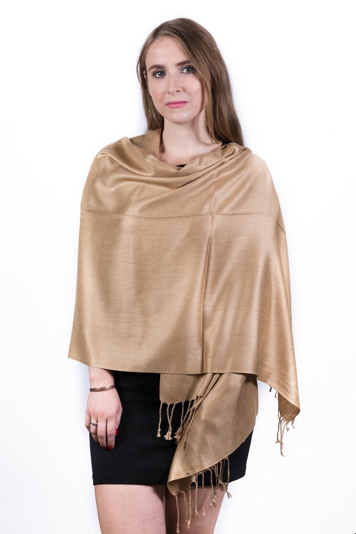fa103.jpg Gold Pashmina Scarf 2