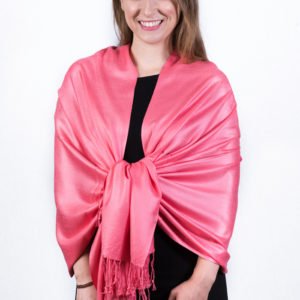 Coral Pashmina Scarf