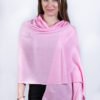 Silky Soft Solid Pashmina Scarf Pink 3