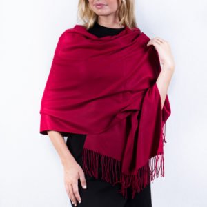 Burgundy Premium Thick Pashmina
