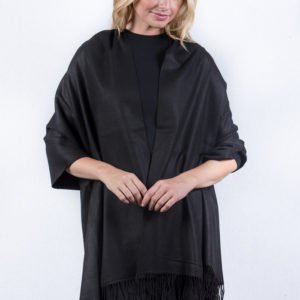 Black Premium Thick Pashmina