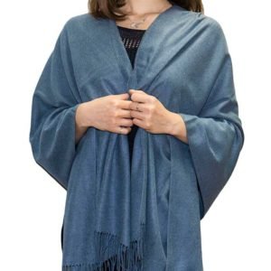 Blue/White Premium Thick Pashmina
