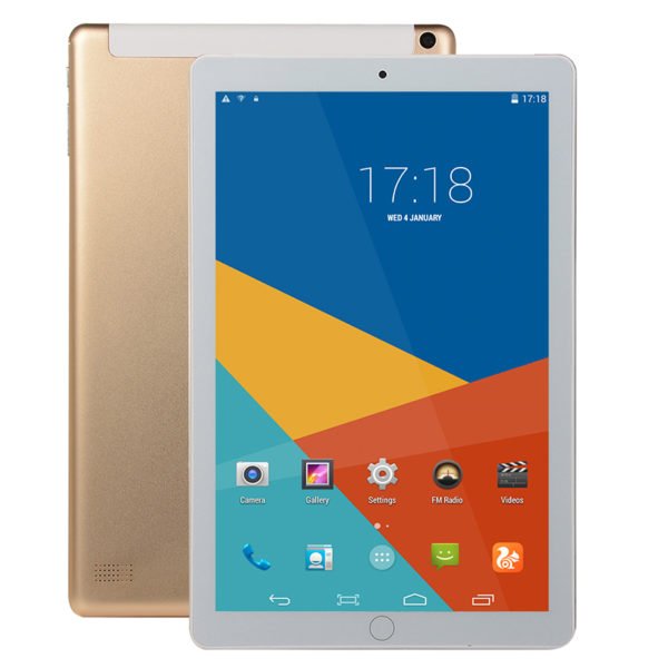 4.1 Bluetooth 10.1 inch IPS Display Screen Apple 3G Tablet Phone EU Plug Gold_European regulations 1G+16G 2