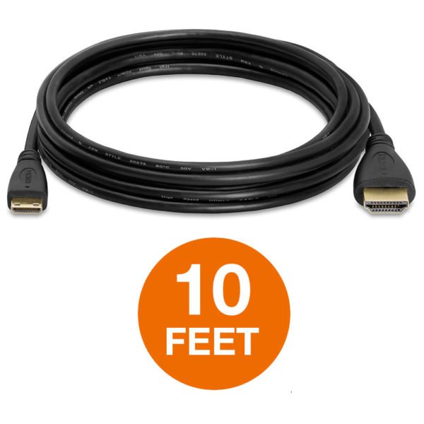 High-Speed Mini HDMI to HDMI Cable Adapter HDMI A to HDMI Mini Type C 4K HDMI Cable 2
