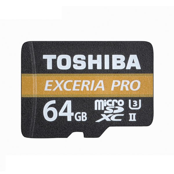 TOSHIBA M501 EXCERIA PRO U3 Micro SD Memory Card 64GB SDHC UHS-II Class10 U3 4K HD Read Speed up to 270MB/s TF Card 2